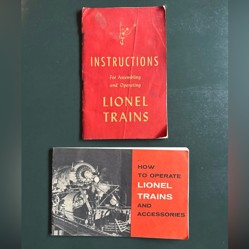 Vintage Rare 1947 & 1960 Lionel Train (Operations Manuals)